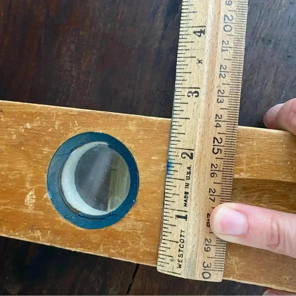 Vintage Wooden Stanley Level 24” Wood Level Stanley Tools - Picture 3 of 4